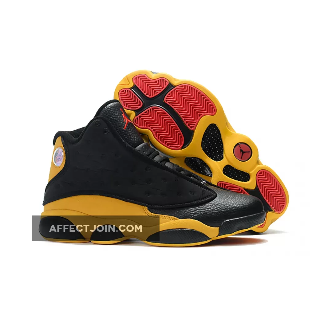 Air Jordan 13 Melo "Class of 2002" Black/University Red-University Gold | red black 13