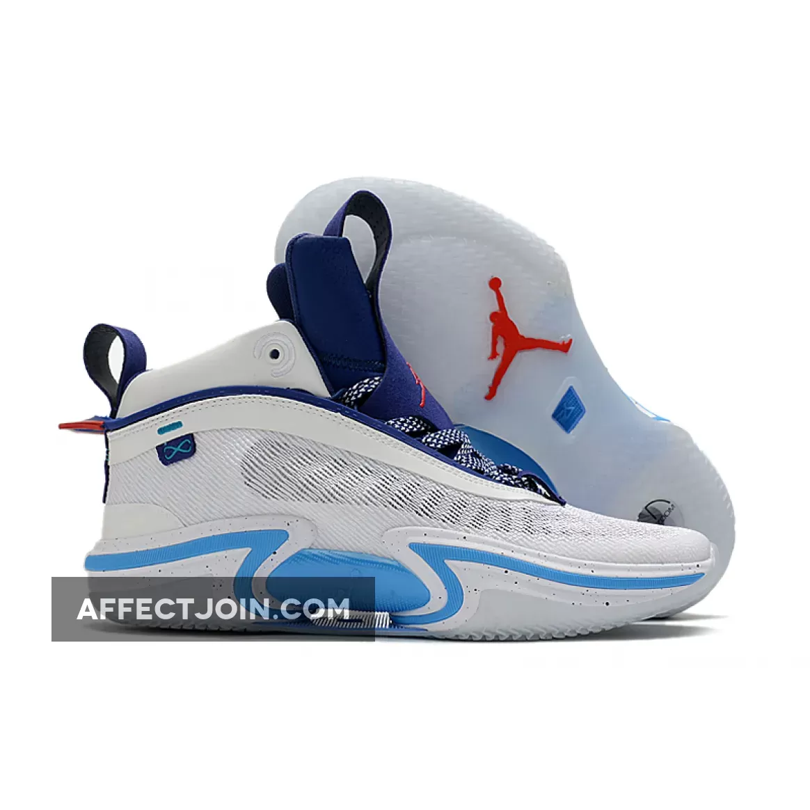 Air Jordan 36 Jayson Tatum PE White/Blue Void-University Red | jordan 36 tatum