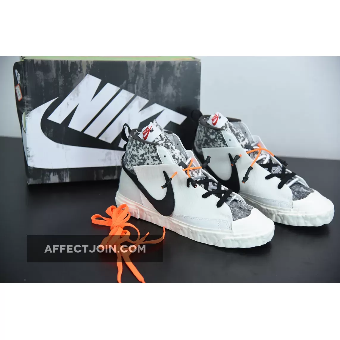 Blazer Orange Nike - Nike Blazer Mid READYMADE White Total Orange CZ3589-100