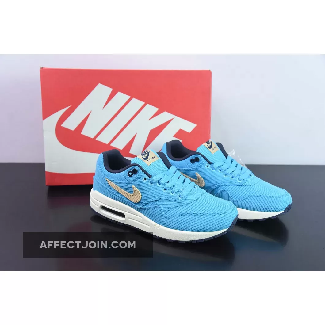 Nike Air Max 1 Corduroy Baltic Blue/Sesame-Sail | am1 corduroy