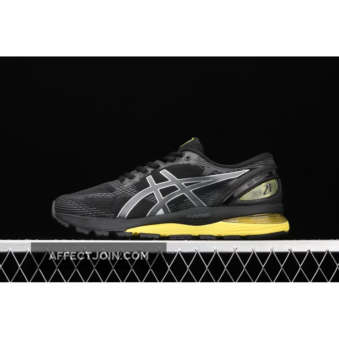 Asics Men's Gel-Nimbus 21 Black/Lemon Spark Online Sale