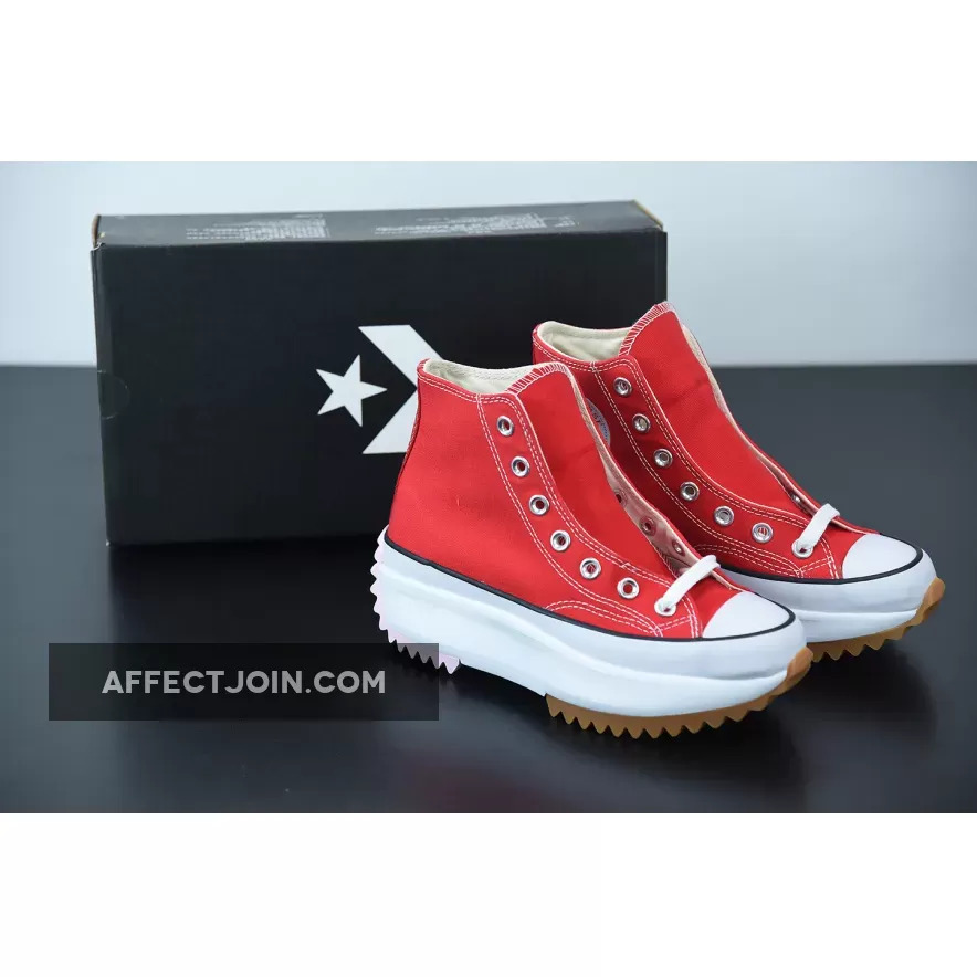 Converse Run Star Hike Hi University Red Peony Pink / Run Star Hike Red 167107C