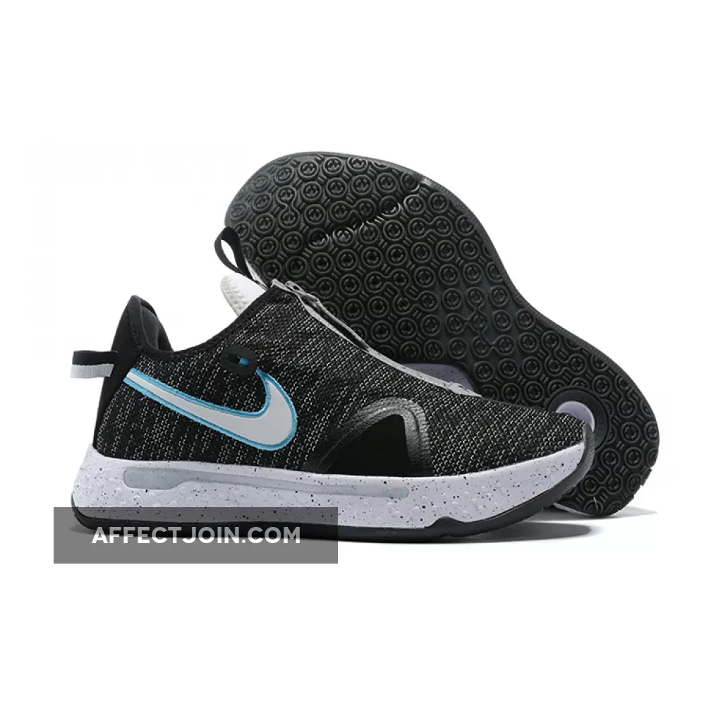 Nike PG 4 Heather Black Blue #pg 4 black