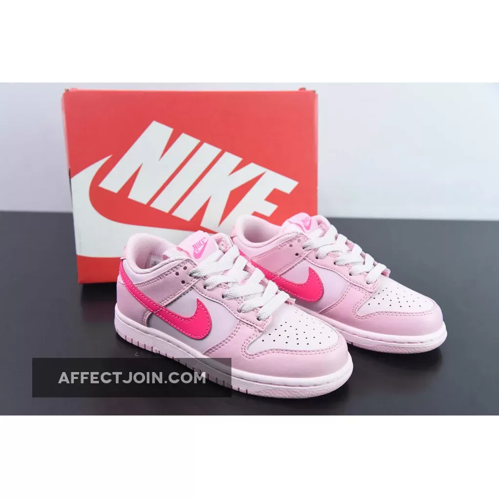 Nike Dunk Preschool Size / Nike Dunk Low GS Triple Pink DH9756-600