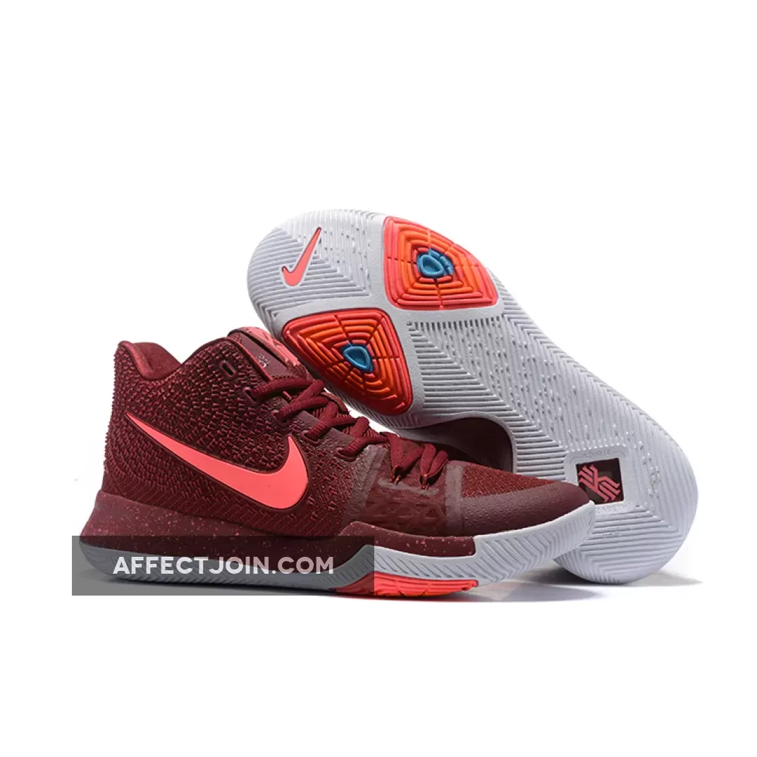 Women Nike Kyrie 3 Team Red - red hot punch