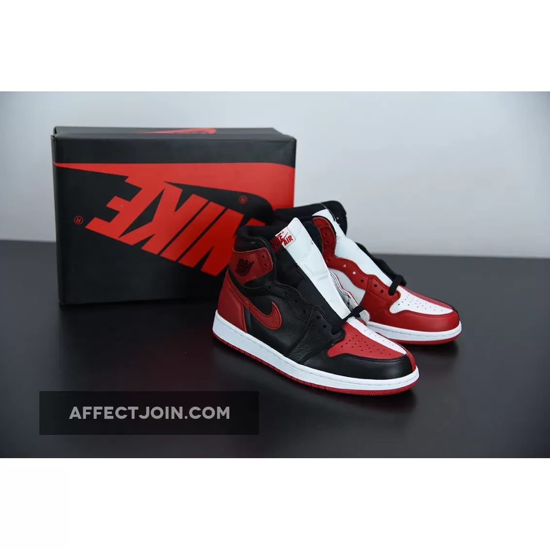 Air Jordan 1 Retro High 'Homage To Home' Black/White-University Red / jordan 1 homage to home