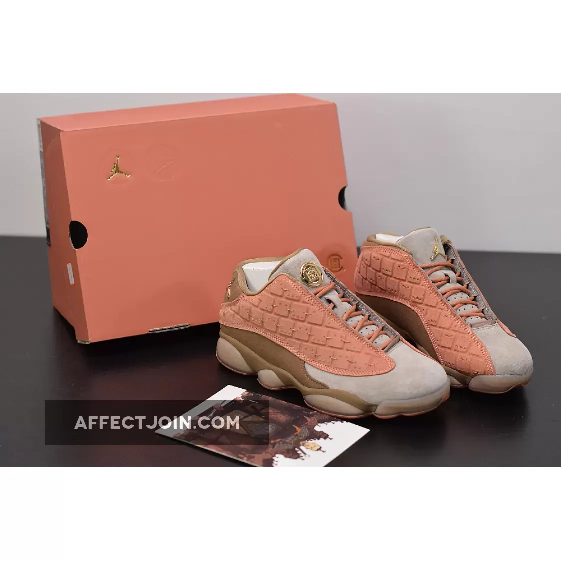 CLOT x Jordan 13 Low Sepia Stone AT3102-200 jordan 13 low terracotta