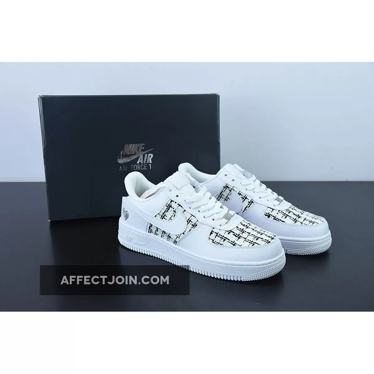 Custom Nike Air Force 1 Low White/Black 1675864967 New Releases