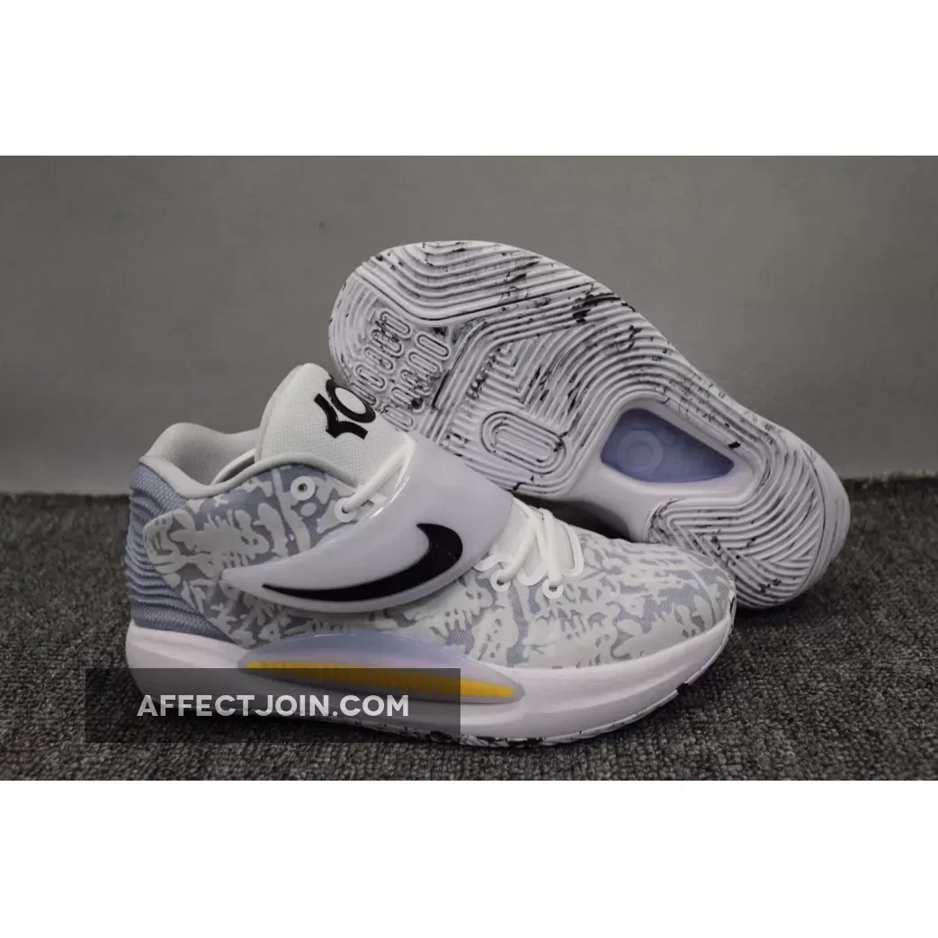 Nike KD 14 'Home' White/Black CW3935-100 / kd 14 home