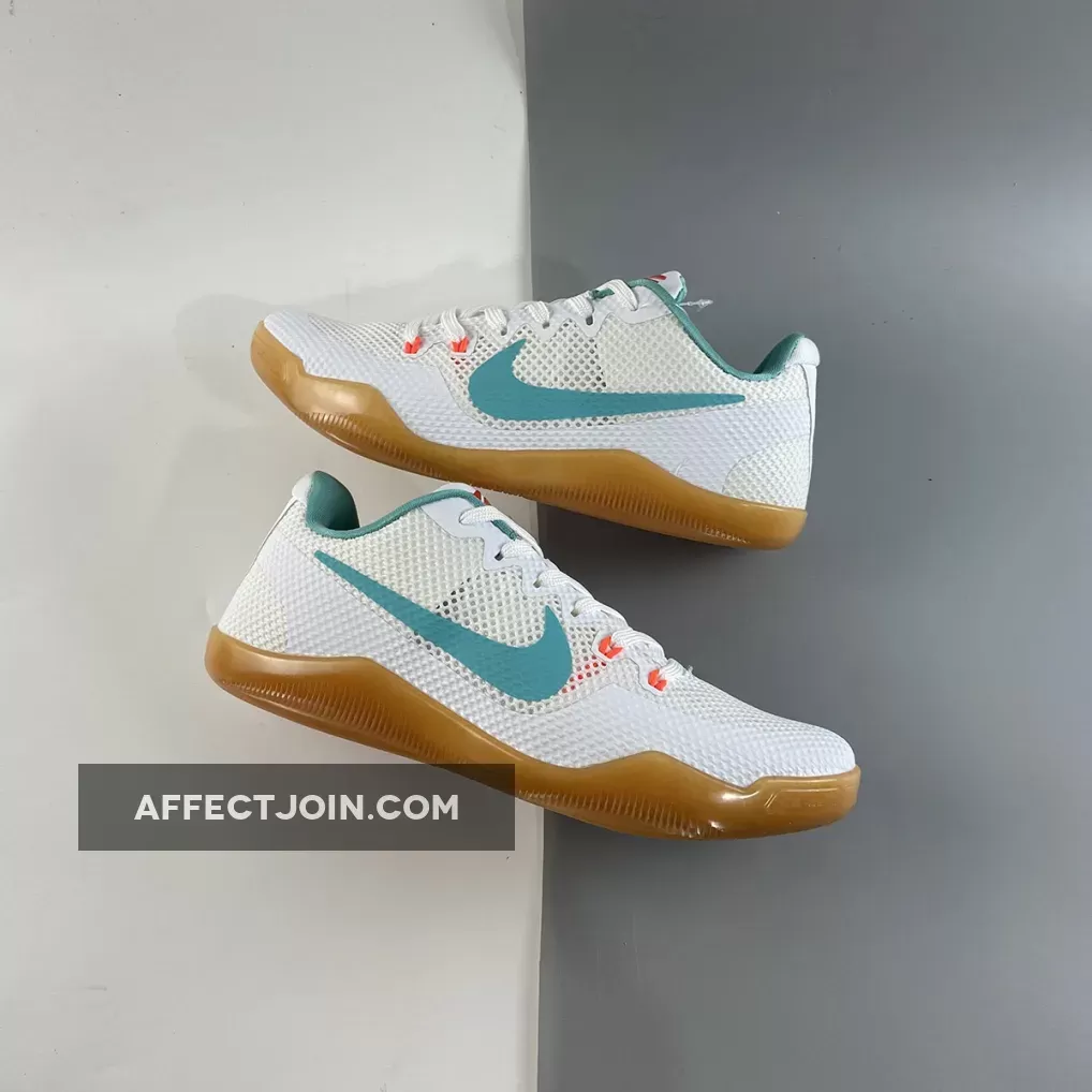 ​Nike Kobe 11 EM Low 'Summer' White/Washed Teal-Bright Crimson 836183-103 / kobe 11 summer