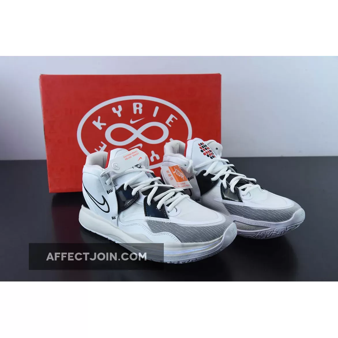 Nike Kyrie Infinity Man Machine White/Black-Red DC9134-101 - kyrie infinity basketball shoes men's