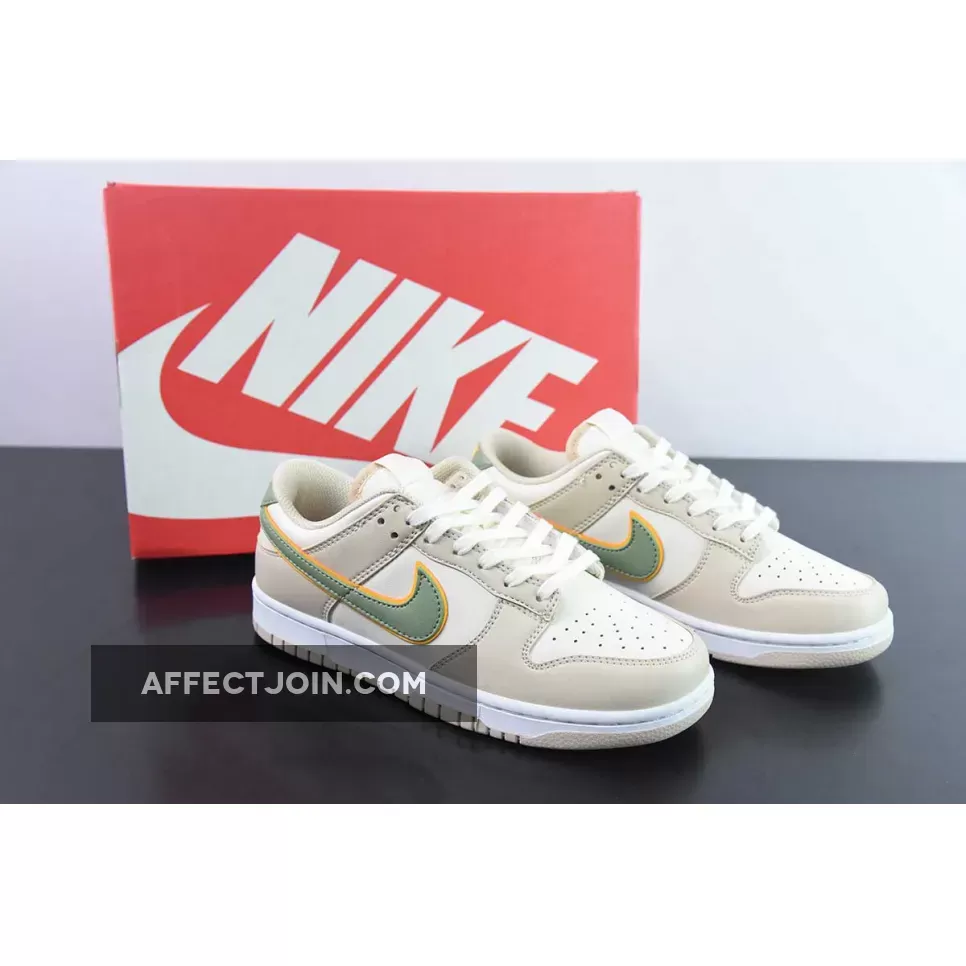 Nike Dunk Low Pale Ivory Oil Green Cream And Green Dunks FQ6869-131