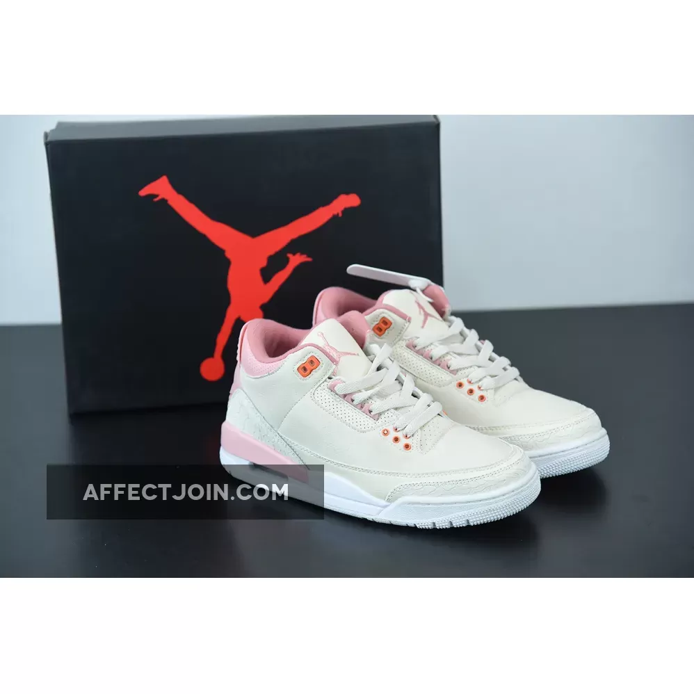 Jordan 3 Sail Wmns Air Jordan 3 Retro 'Sail Rust Pink' AJ3 White/Crimson CK9246-116