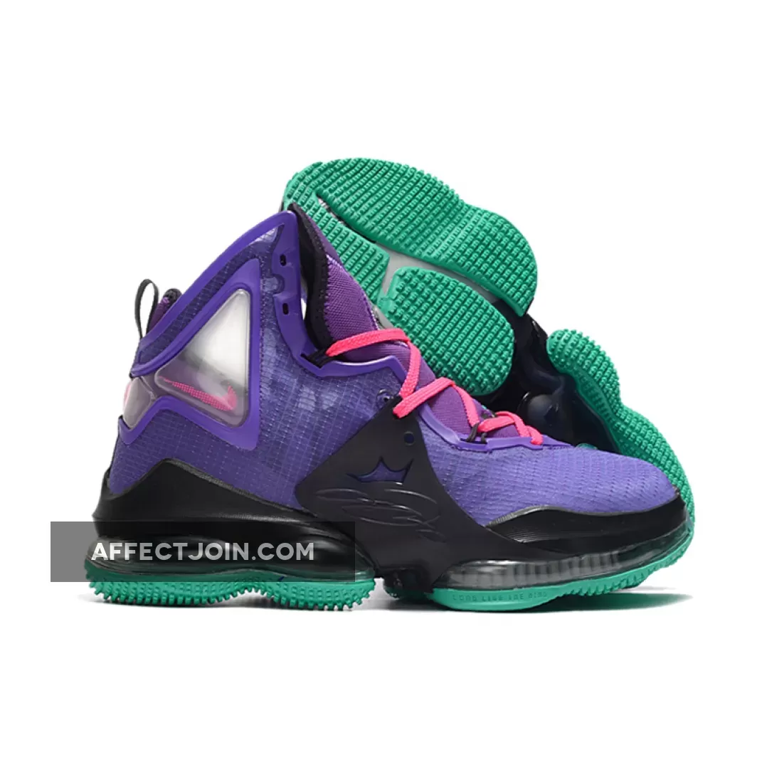 Nike LeBron 19 Lakers Purple Teal, Purple And Teal Nikes DC9340-500