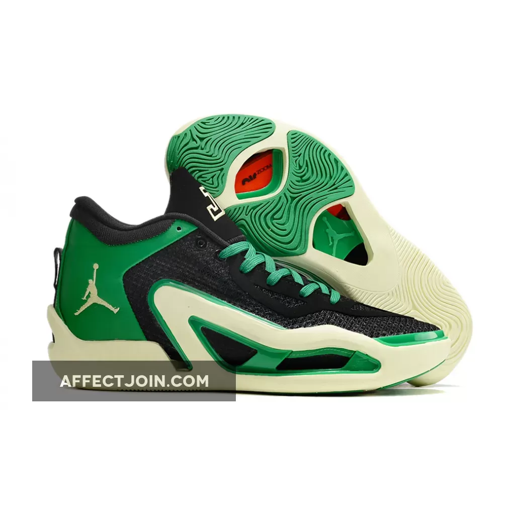 Jordan Tatum 1 'Celtics' Black Green Sail Discount 1683117405