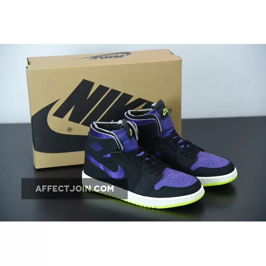 Air Jordan 1 High Black/Court Purple-Lemon Venom CT0979-001 / toddler purple and black jordans