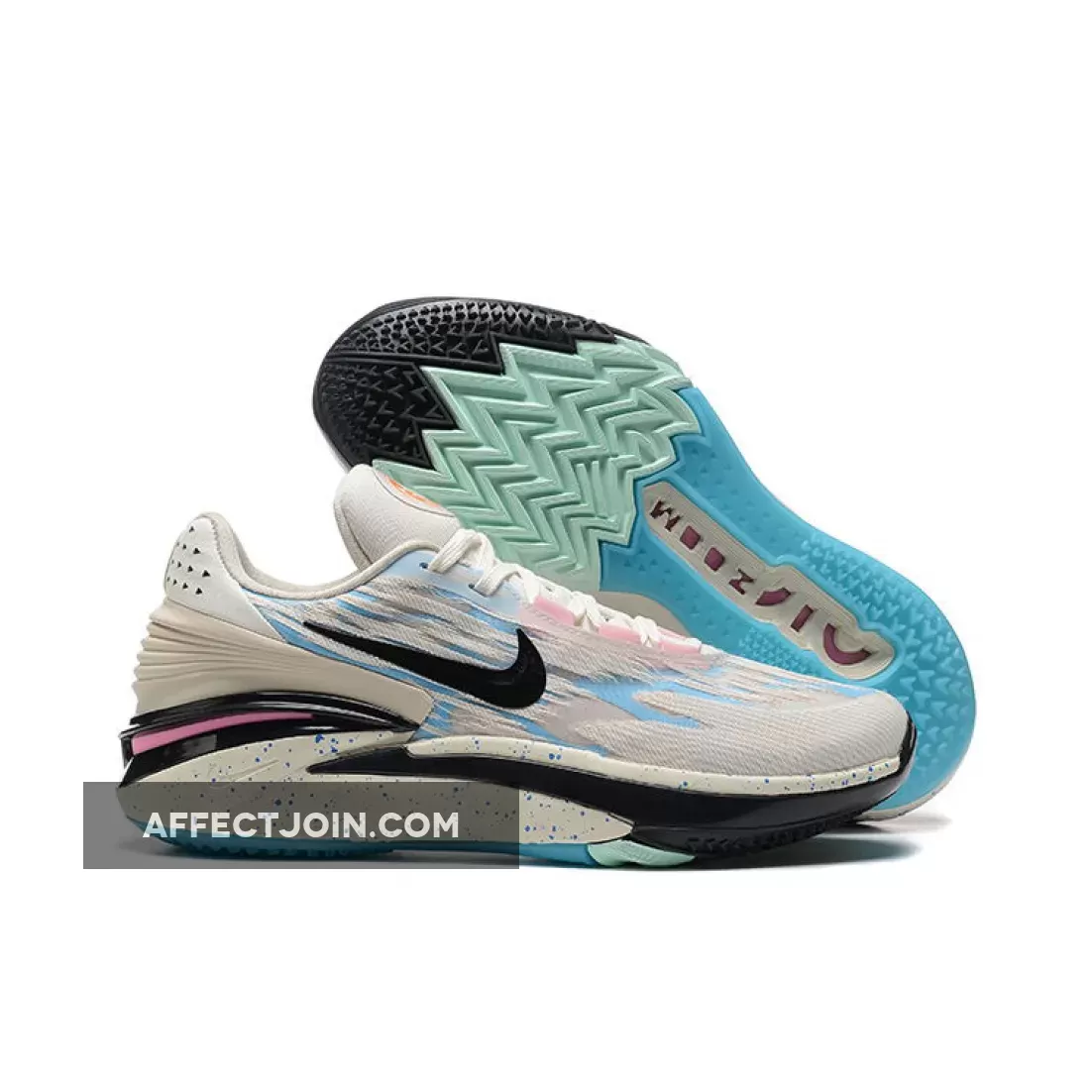 Nike Gt Cut 2 South Beach, Nike Zoom GT Cut 2 We Are All Greater Sail/Black-Brown-Pink DJ6015-104