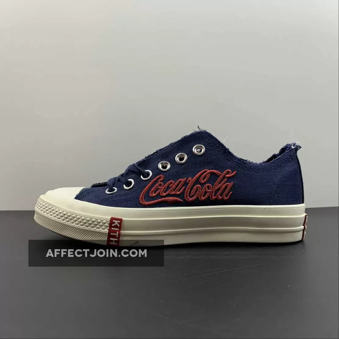 KITH X Coca-Cola X Converse Chuck 70 Navy 169836C For Sale