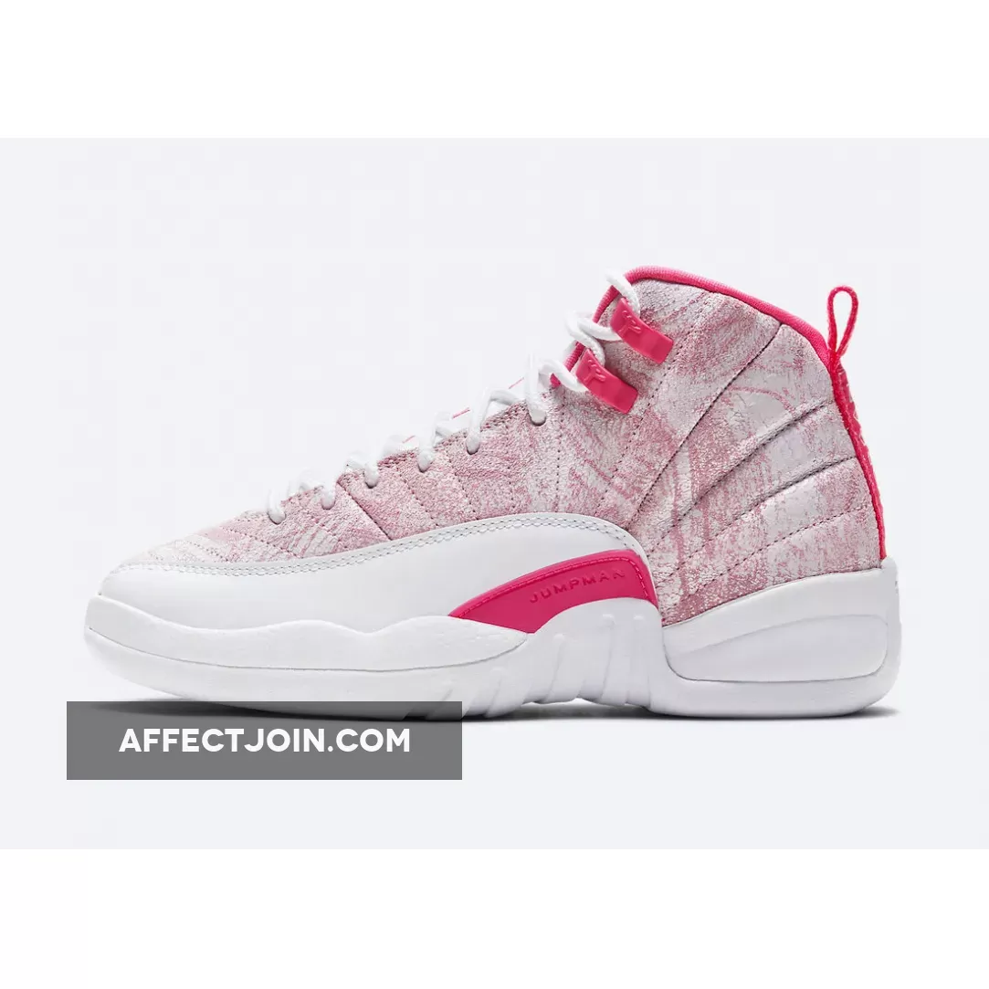 Air Jordan 12 GS 'Ice Cream' White/Arctic Punch-Hyper Pink 510815-101 / white arctic punch