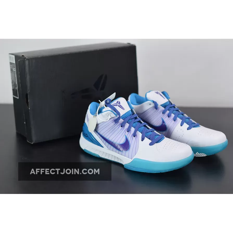 Nike Zoom Kobe 4 Protro 'Draft Day' White/Orion Blue-Varsity Purple kobe 4 purple