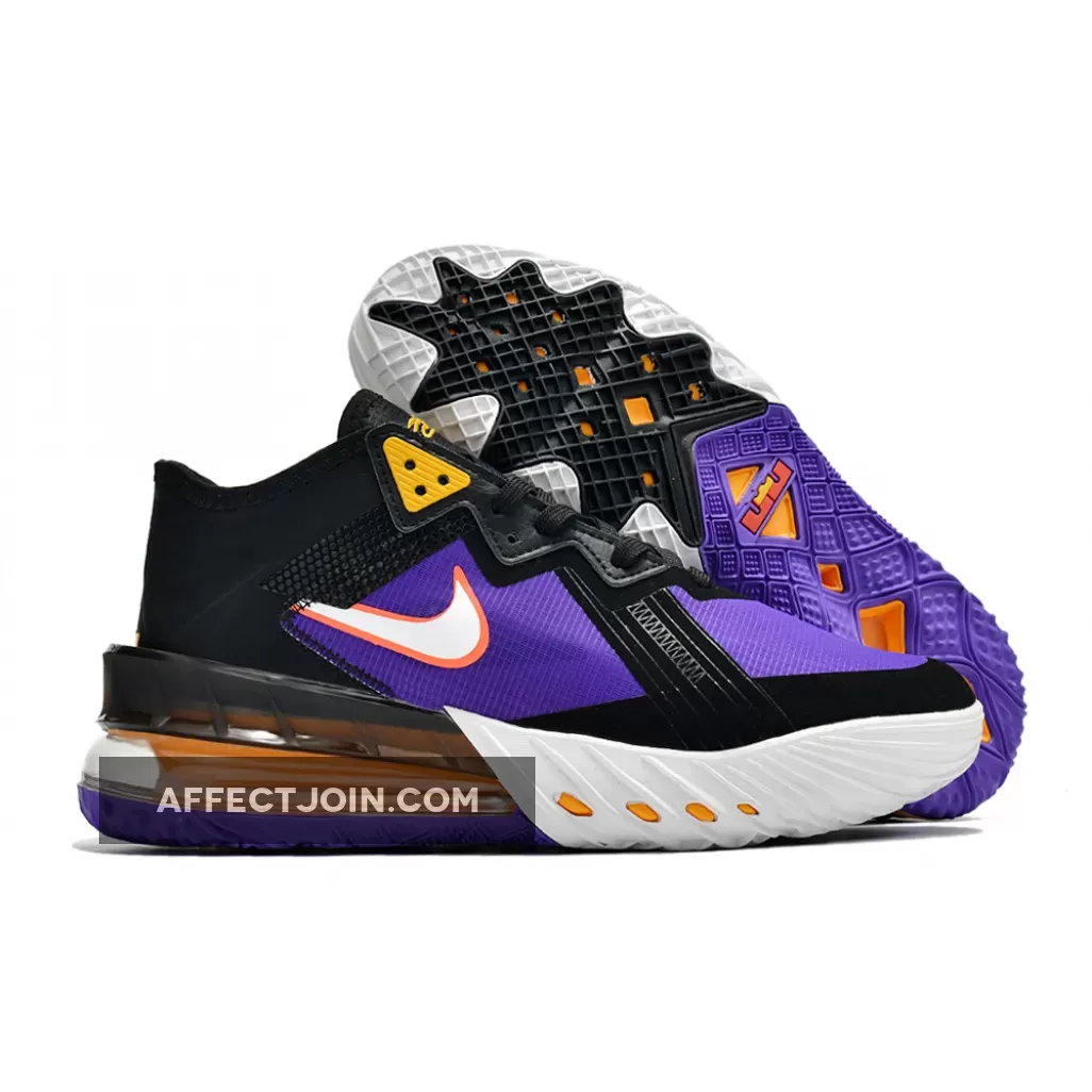 Lebron 18 Low Black - Nike LeBron 18 Low 'ACG' Black/White-Fierce Purple-Racer Blue CV7562-003