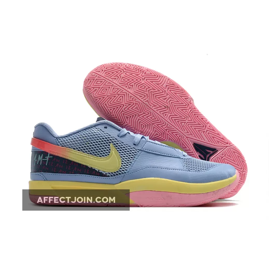 Ja Morant Shoes 2023 Nike Ja 1 'Day One' Cobalt Bliss/Citron Tint-Hot Punch DR8785-400