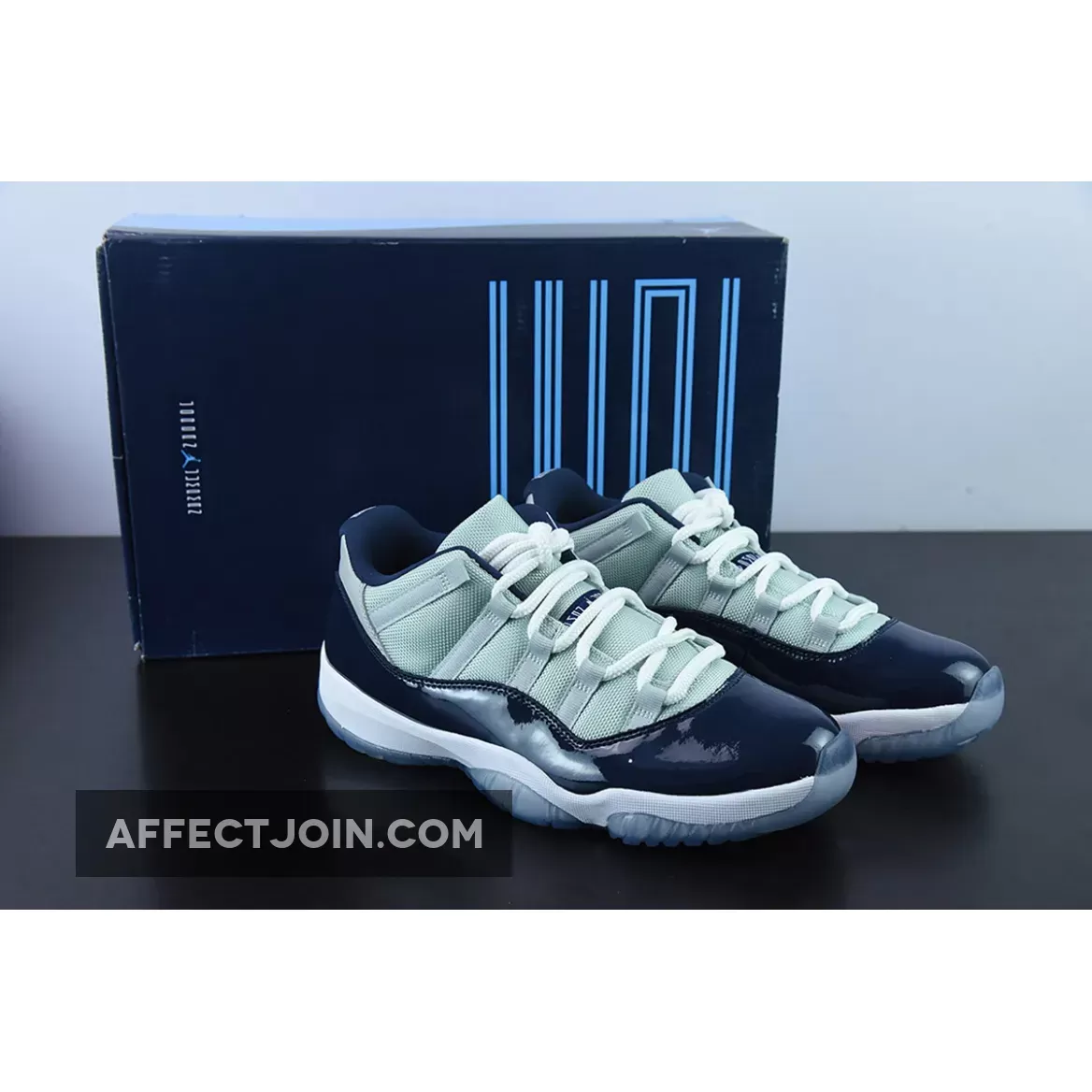 Air Jordan 11 Low 'Georgetown' Grey Mist/White-Midnight Navy georgetown 11 lows