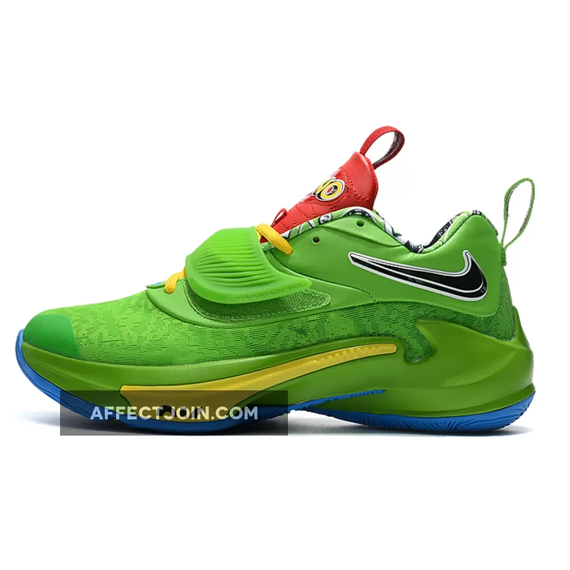 UNO X Nike Zoom Freak 3 Green/Red-Yellow | FREAK UNO