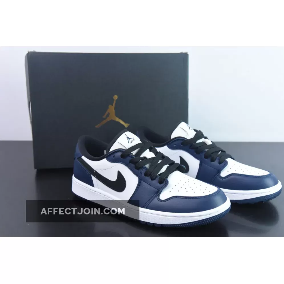 Air Jordan 1 Low Golf White/Black-Midnight Navy | JORDAN 1 G