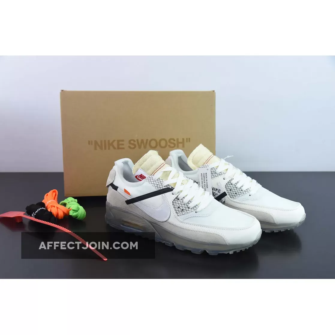 Off-White x Nike Air Max 90 Sail/White-Ice Blue-Muslin offwhite air max