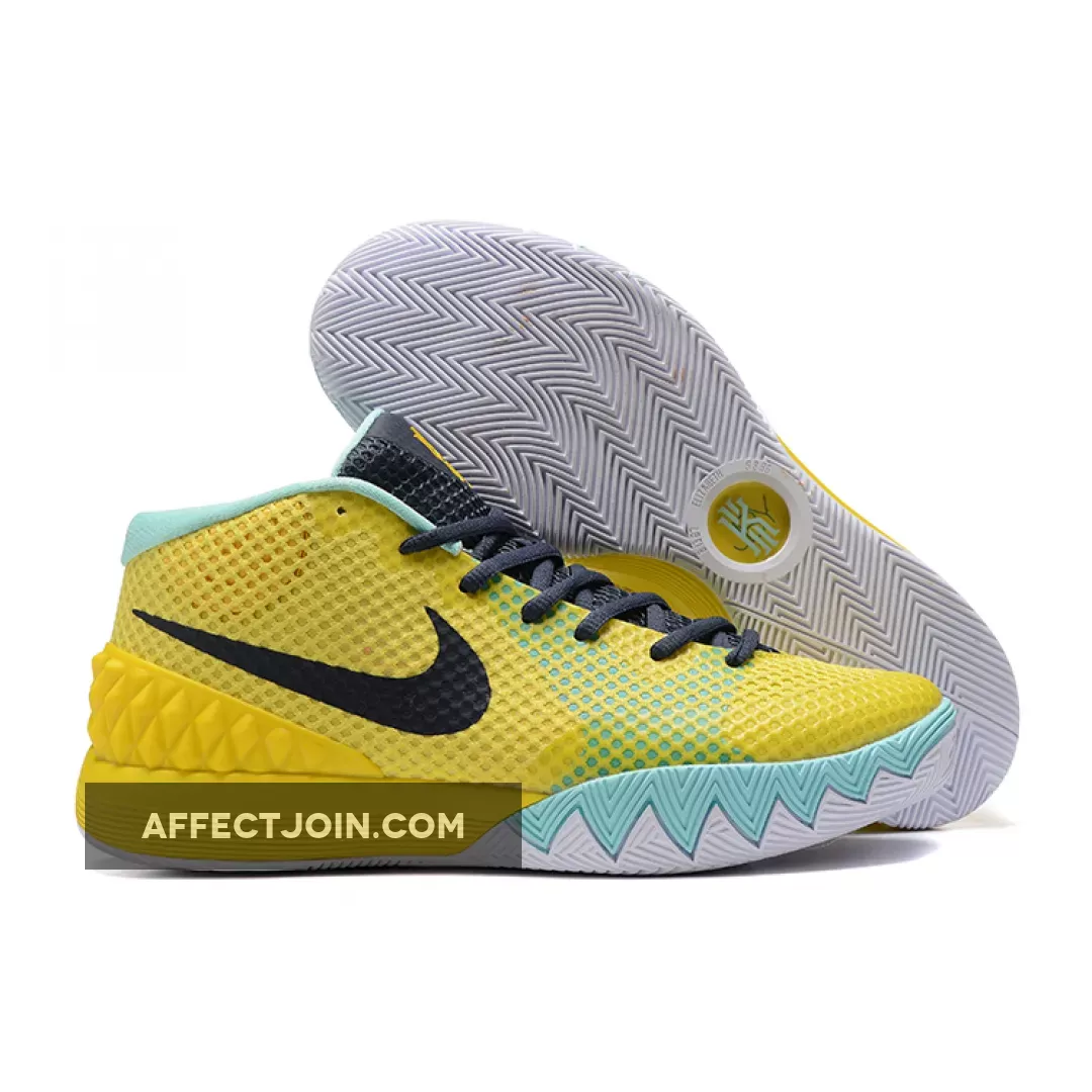 Nike Kyrie 1 Letterman Tour Yellow/Teal-University Gold-Light Retro