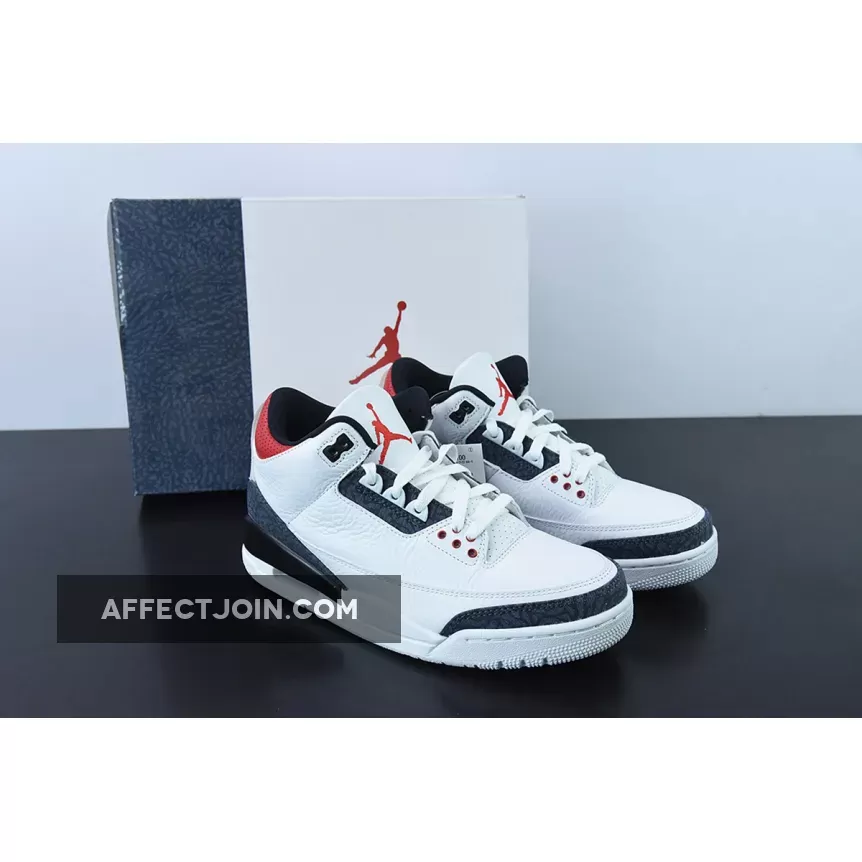 Air Jordan 3 Se Dnm White/Fire Red/Black AJ3 CZ6433-100 - Japan Jordan 3