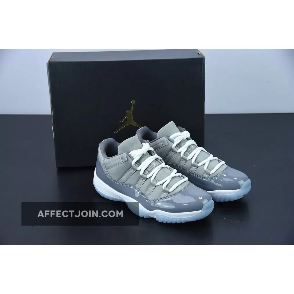 Air Jordan 11 Low 'Cool Grey' 528895-003 #how to lace 11 lows