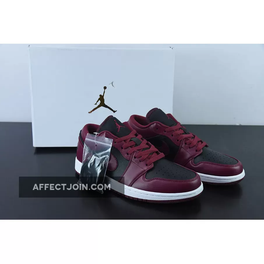 Air Jordan 1 Low Maroon Black DC0774-006 / jordan 1 low cut maroon