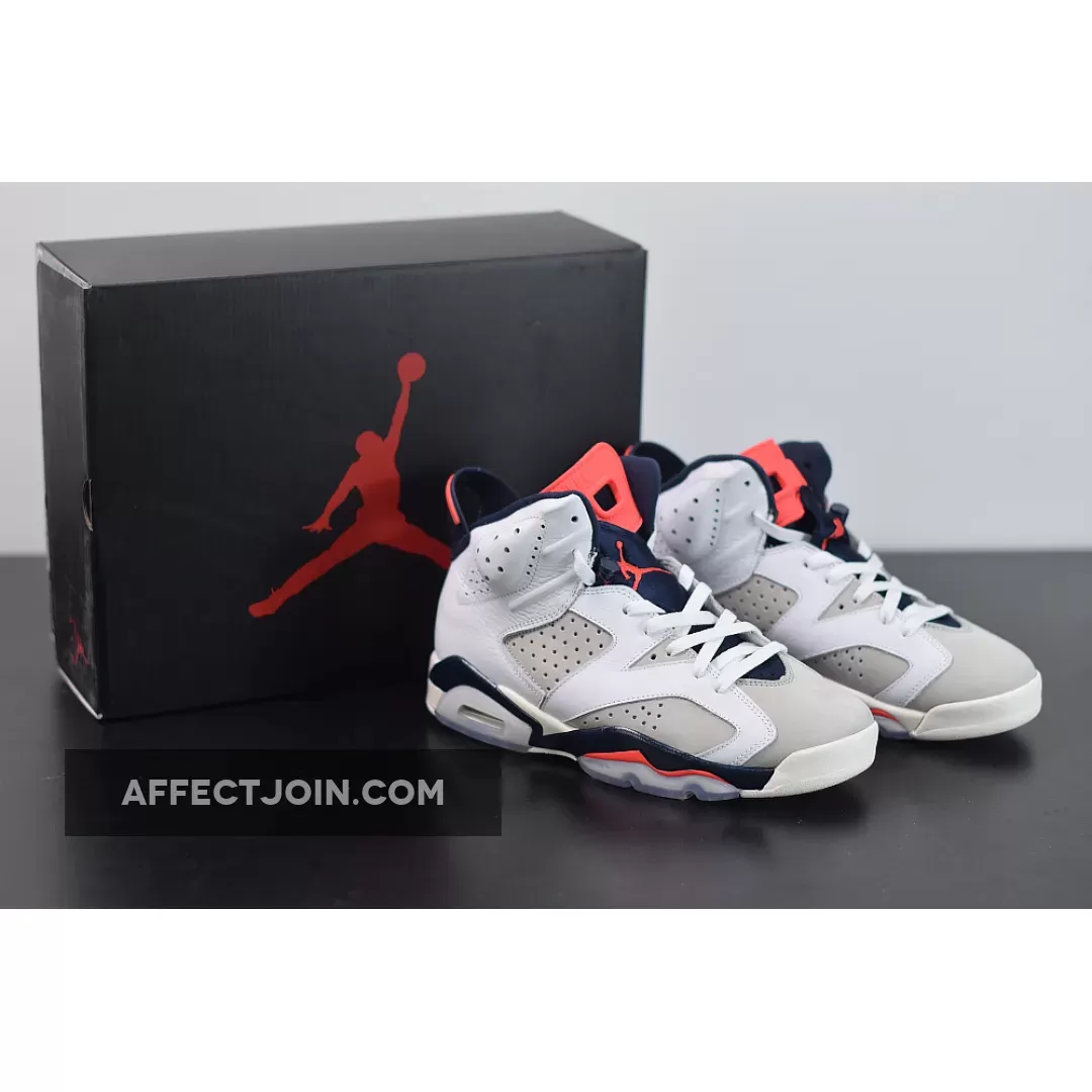 2023 Jordan 6 / Air Jordan 6 Tinker White/Infrared 23-Neutral Grey-Sail 384664-104