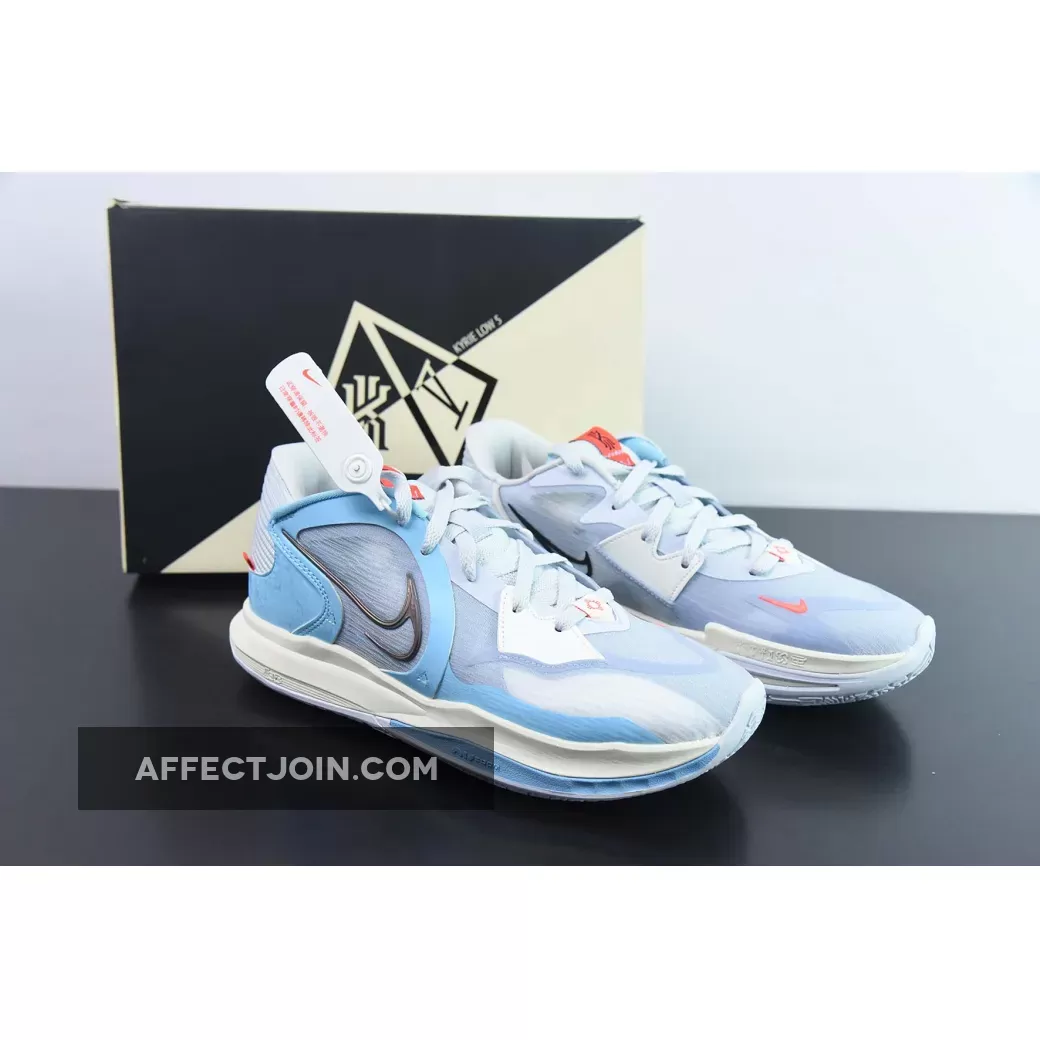 Discount Kyrie, Nike Kyrie Low 5 'Nets' Football Grey/Black/Blue Chill DJ6012-003