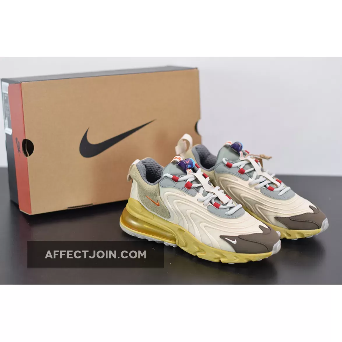 Travis Scott Trails - Travis Scott x Nike Air Max 270 React Cactus Jack CT2864-200