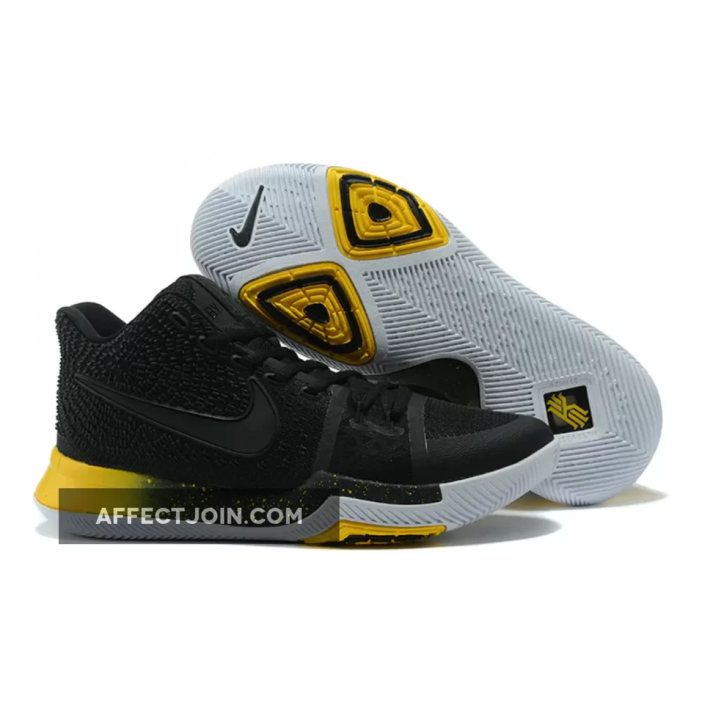 New Releases Nike Kyrie 3 Black Yellow Kyrie3 852395-901