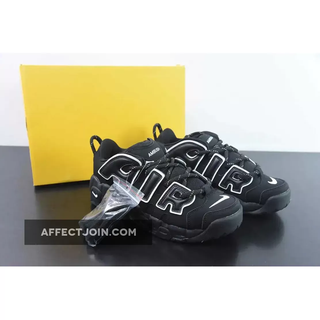 AMBUSH x Nike Air More Uptempo Low Black/White