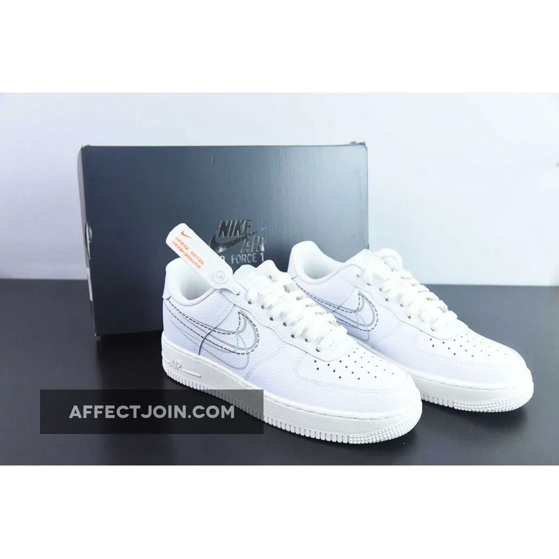 Nike Air Force 1 Low "Multi-Swoosh" White Sail